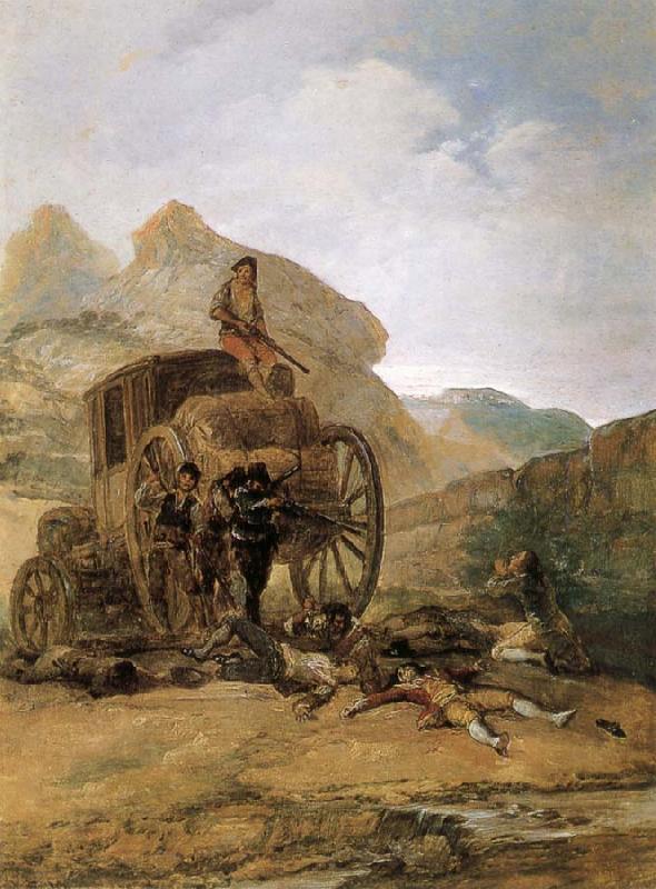Francisco Goya Assault on a Coach China oil painting art